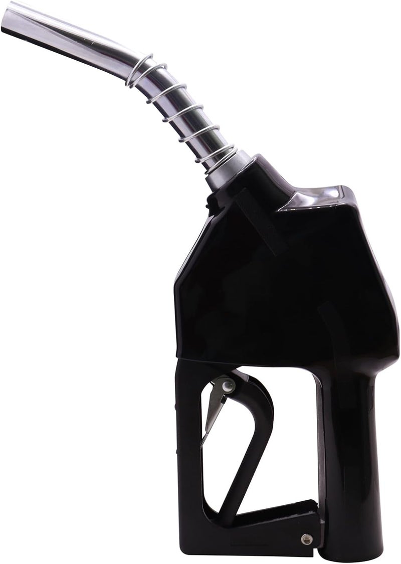 PANCYCW -11A Black 3/4" NPT Automatic Fuel Nozzle Auto Shut Off Nozzle Gas Pump Nozzle Max Flow Rate 16 GPM With 3-Notch Hold Open Clip13/16"Spout Used for Gasoline Oil, Kerosene Biodiesel - Image 1